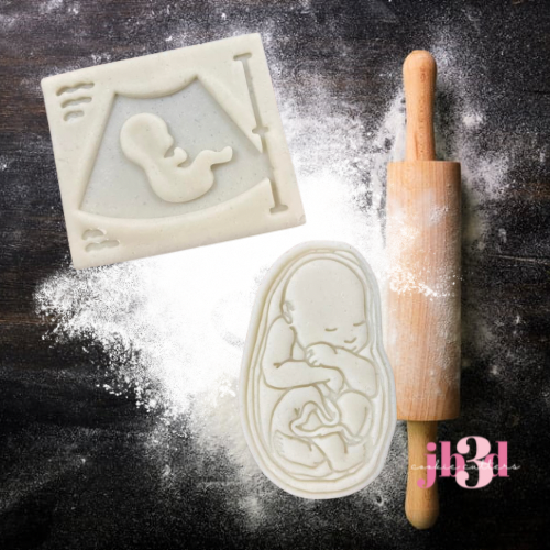 Ultrasound - Baby fetus Cutters & Stamps