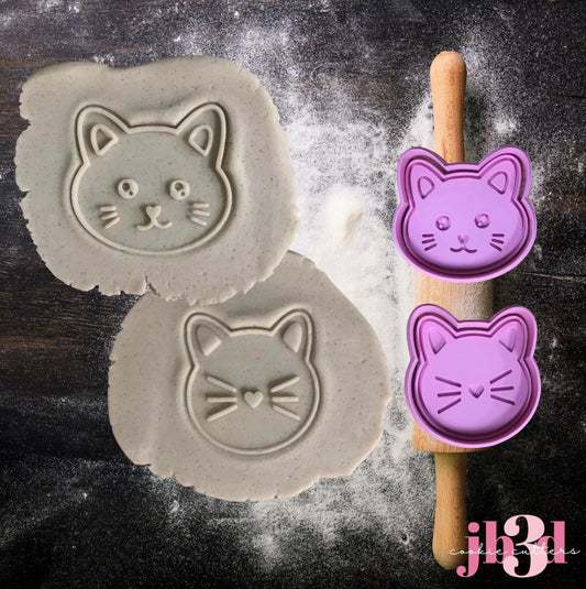 Cat faces - 2 designs Cutters & Debossers