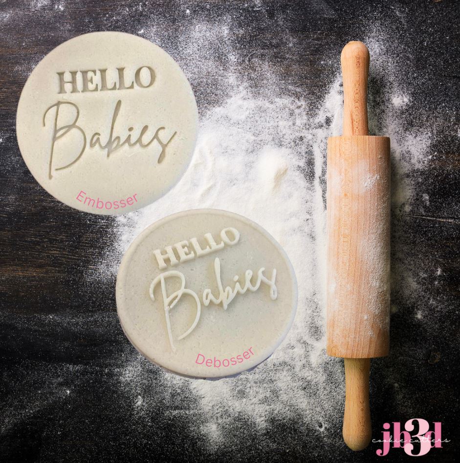 Hello BABIES - - Debosser Embosser 70mm stamps