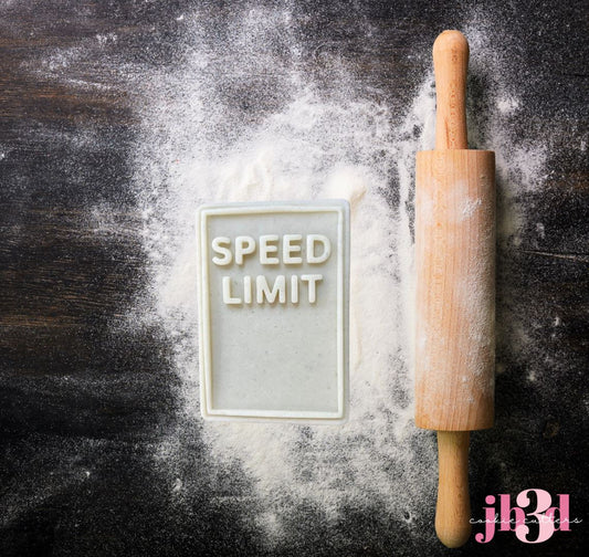 SPEED LIMIT - Customizable Cutter & Debosser Stamp