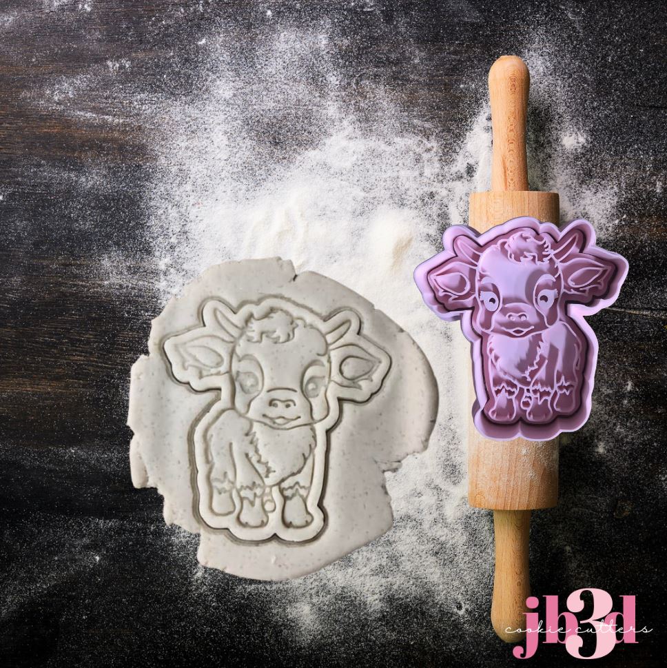 Cutey Cow - Cutter & embosser Stamp