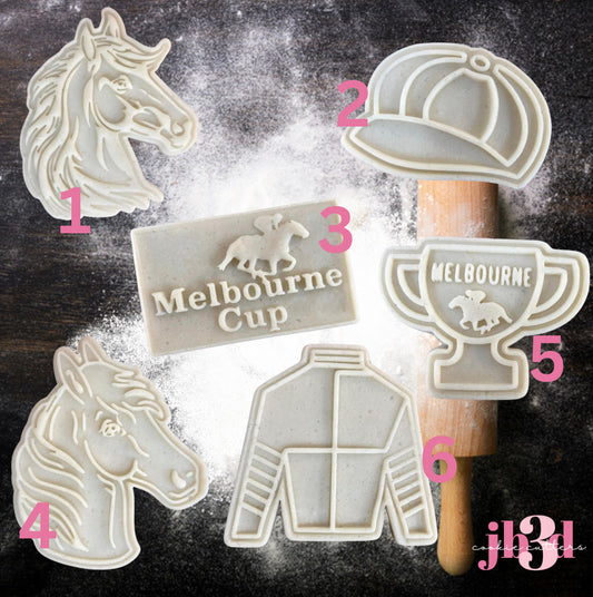 MELBOURNE CUP Cutters & Debosser Stamps