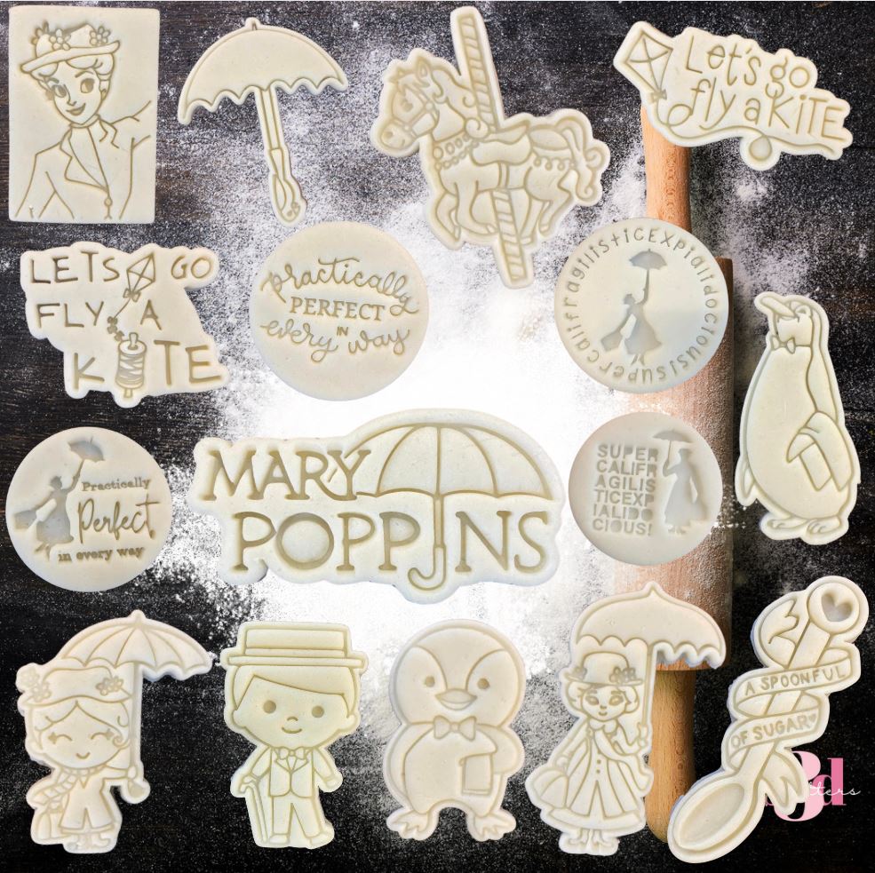 Mary Poppins - Cutters & Embosser Stamps