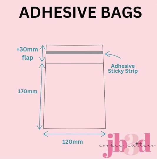 Adhesive bags for Cookie Backers