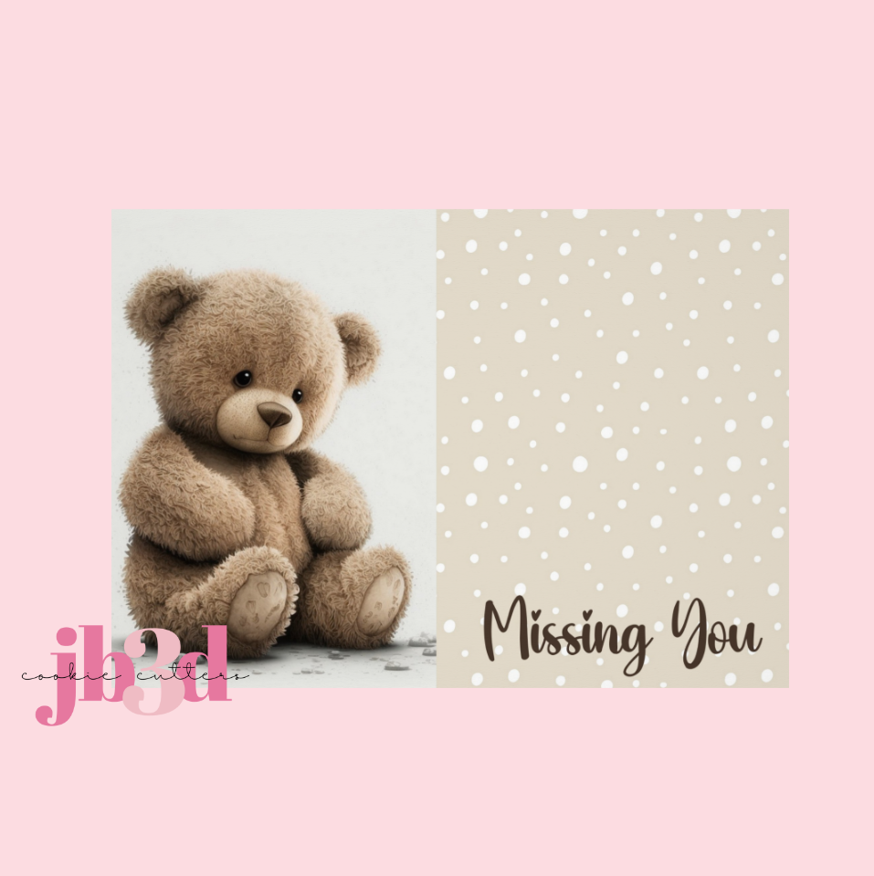 Cookie Backer - Missing you Bear