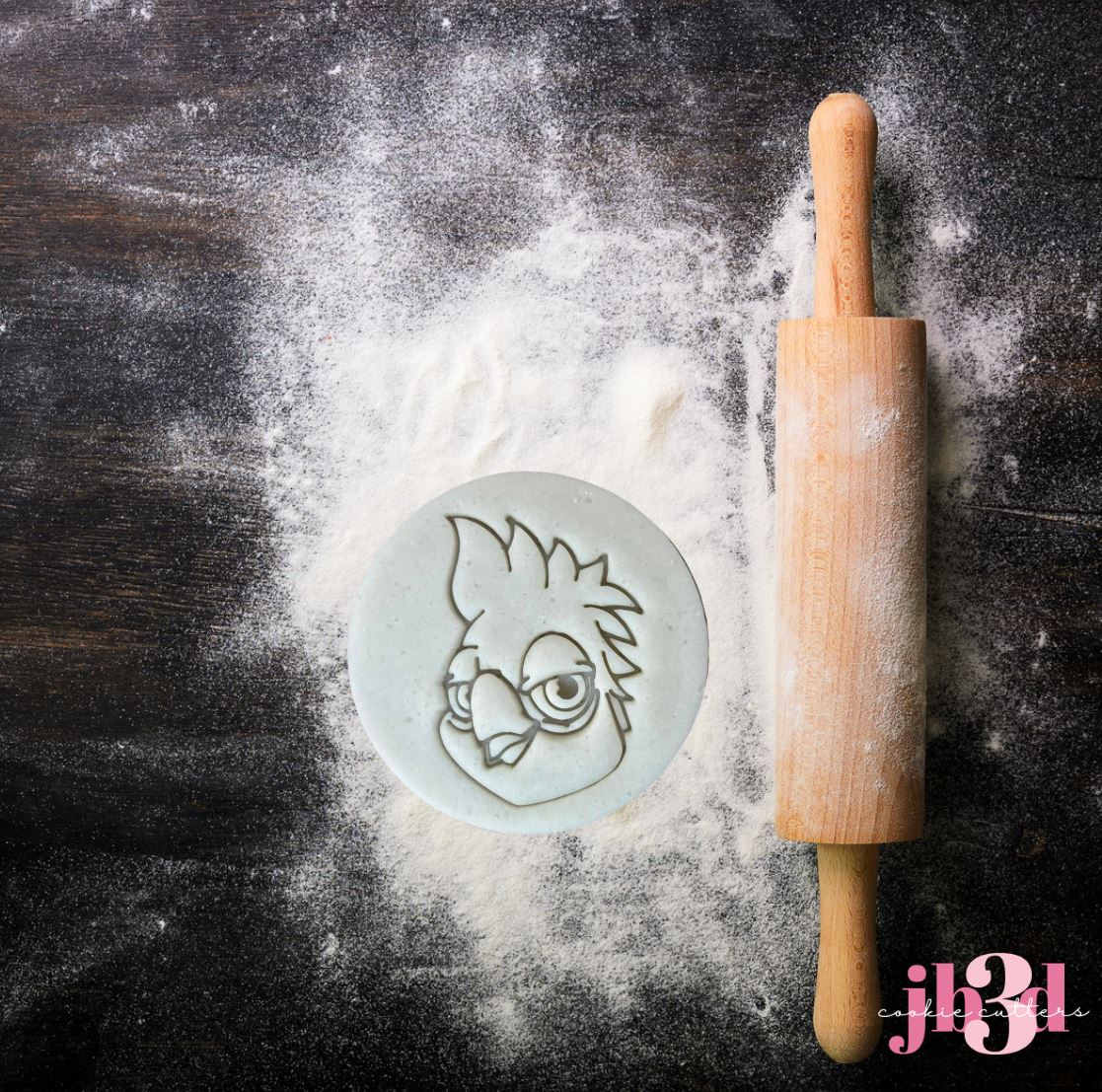 Bird head - 60mm Cutter & Embosser Stamp