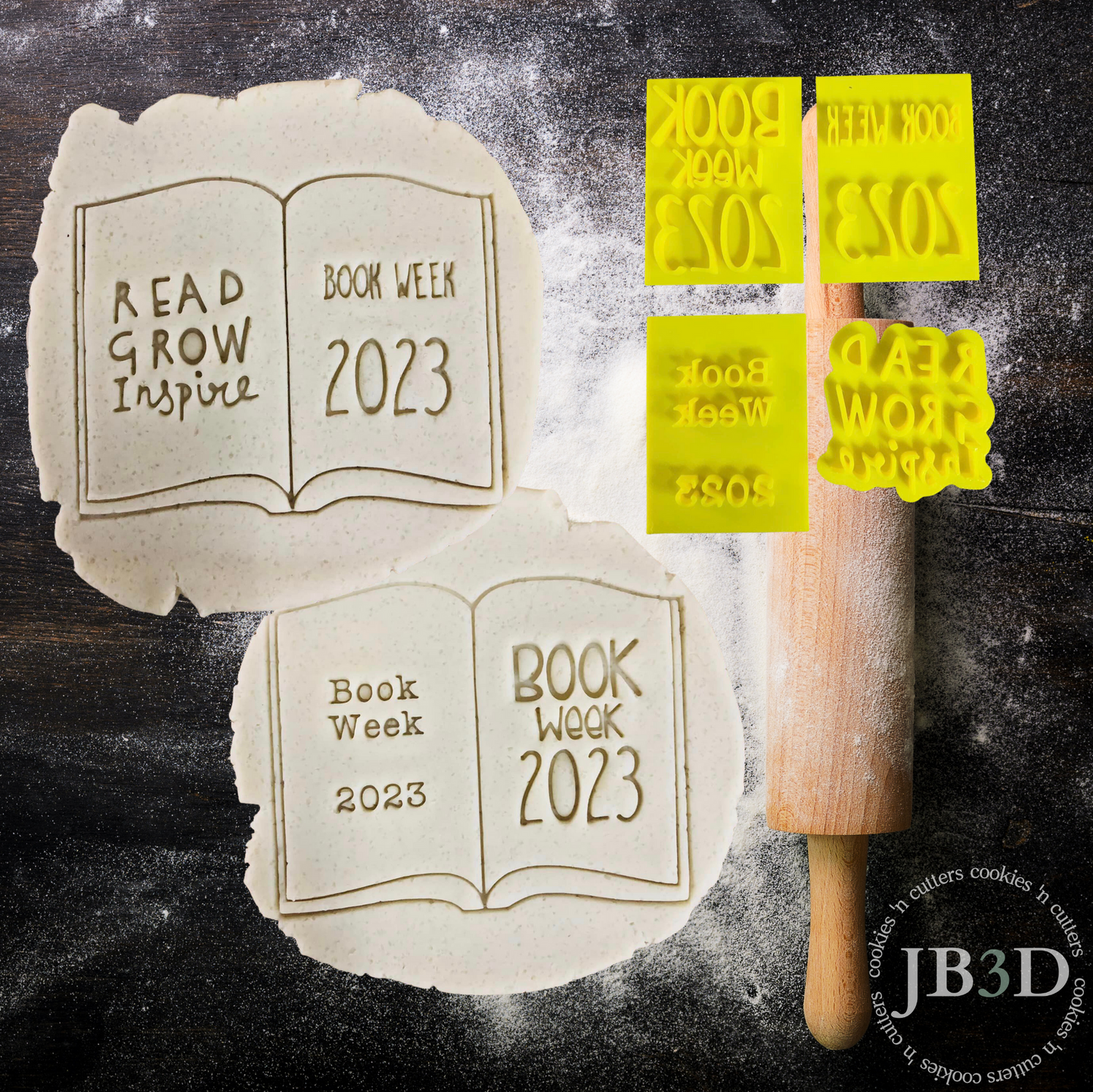 BOOK WEEK pages - Stamps to fit Book Cutter