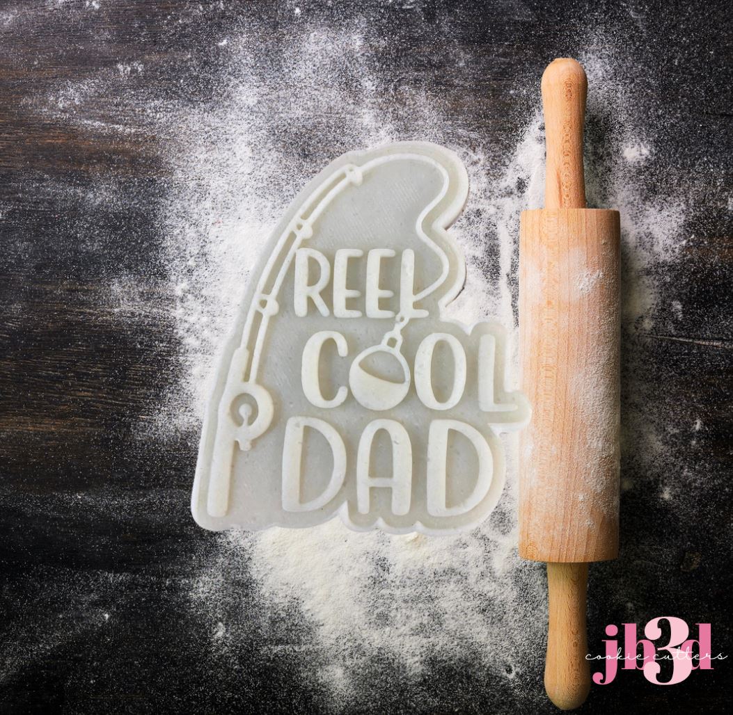 Reel Cool Dad - Cutter & Debosser Stamp