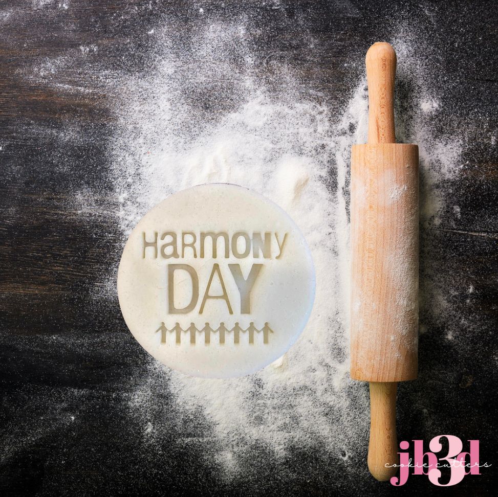 Harmony Day - 70mm round cutter Stamp