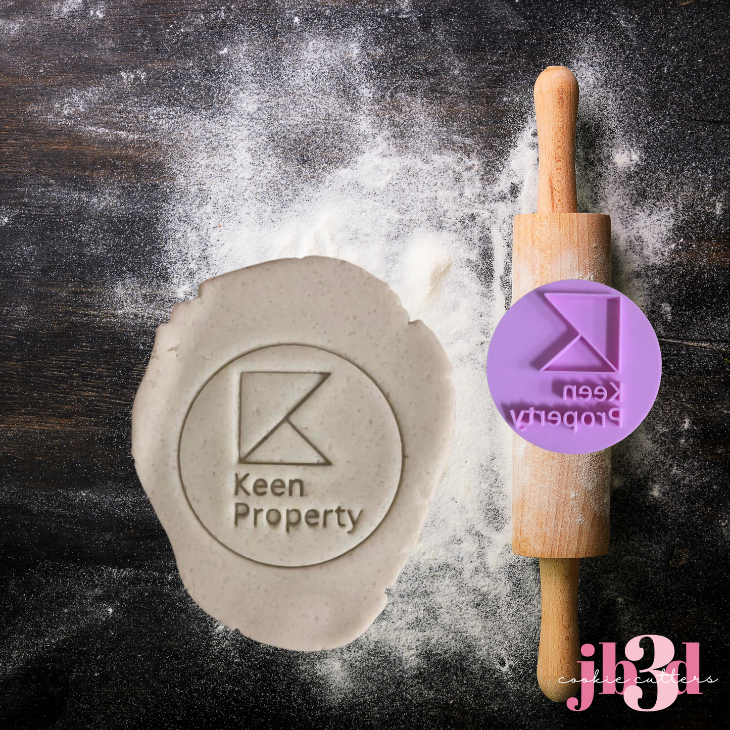 Keen Property Custom 70mm round stamp