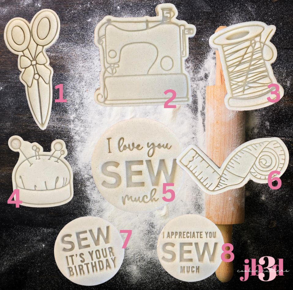 SEW MUCH SET - Sewing Cutters & Embosser Stamps