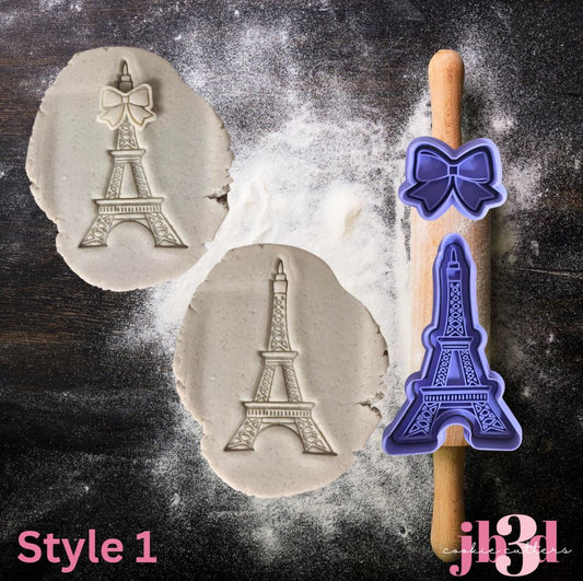 Paris - 2 styles with or without bow - Cutters & Embosser Stamps