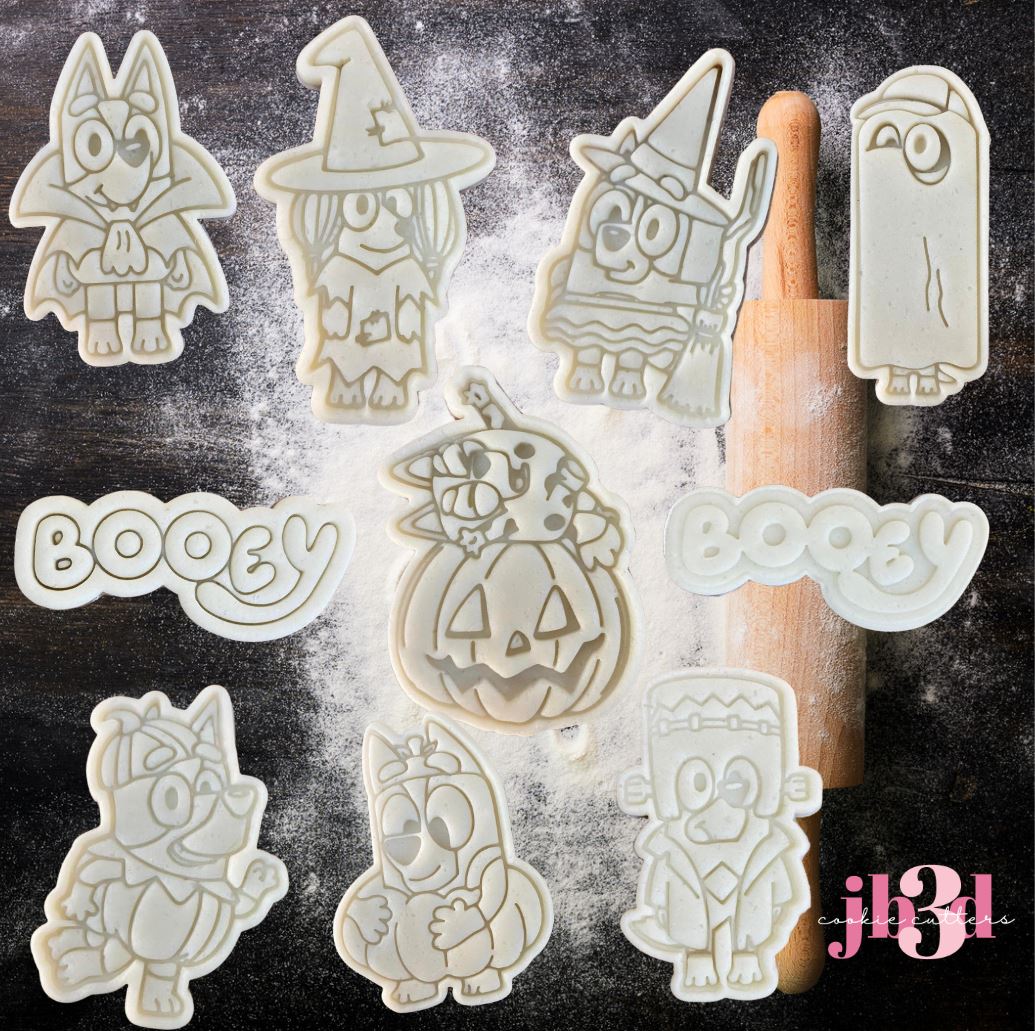 BLUEY - Booey Halloween Cutters & Embsosser Stamps