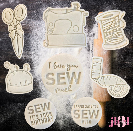 SEW MUCH SET - Sewing Cutters & Embosser Stamps