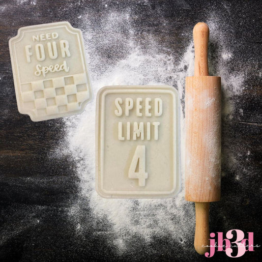 FOUR - Need FOUR Speed Speed Limit 4 - Cutters & Debosser Stamps