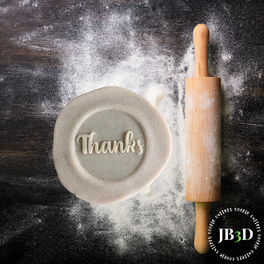 Thanks - Debosser 70mm round STAMP