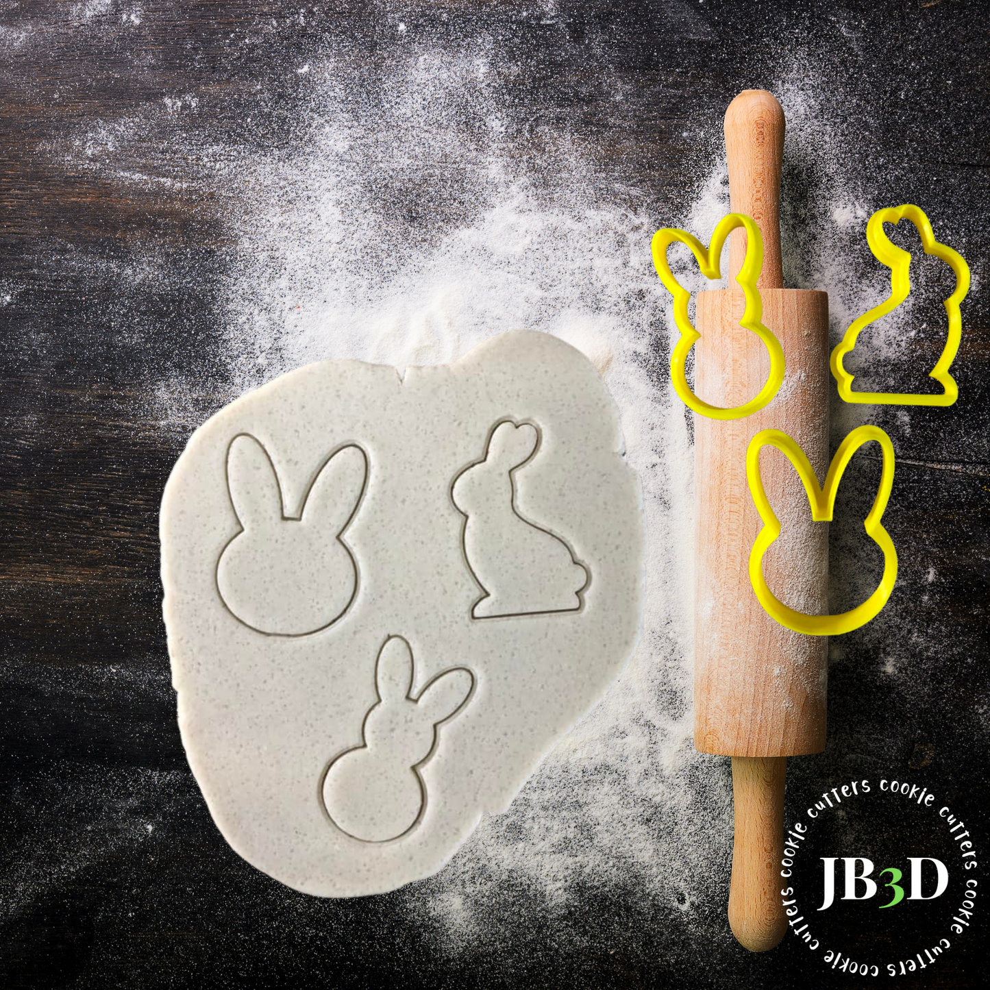 EASTER MINI Cookie Cutters/Embossers 60mm