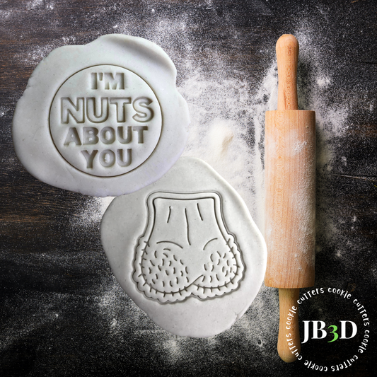 I'm Nuts about you - Cutter & Embosser SET or SINGLES