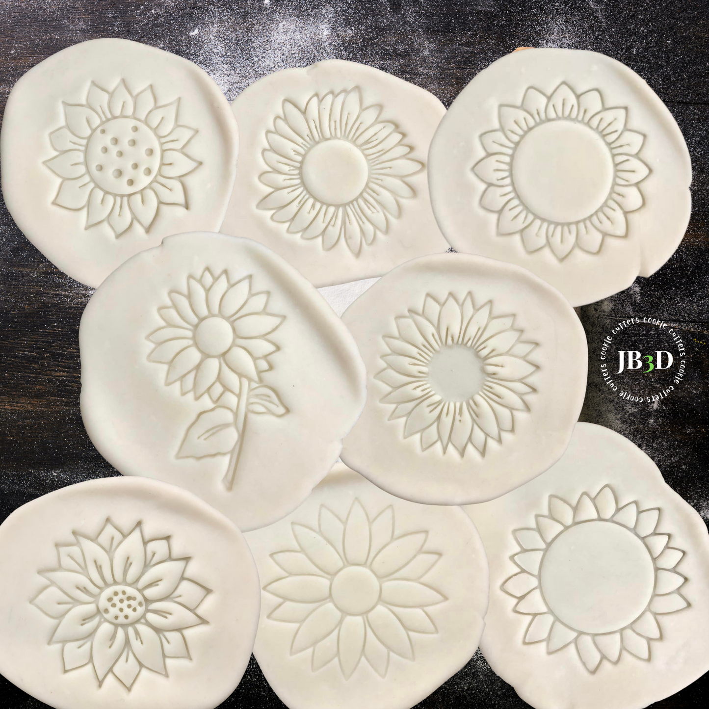 SUNFLOWERS - 8 designs Cutters & Embossers