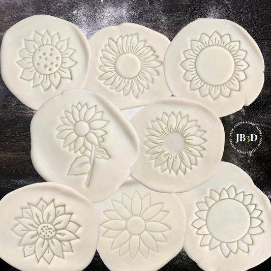 SUNFLOWERS - 8 designs Cutters & Embossers