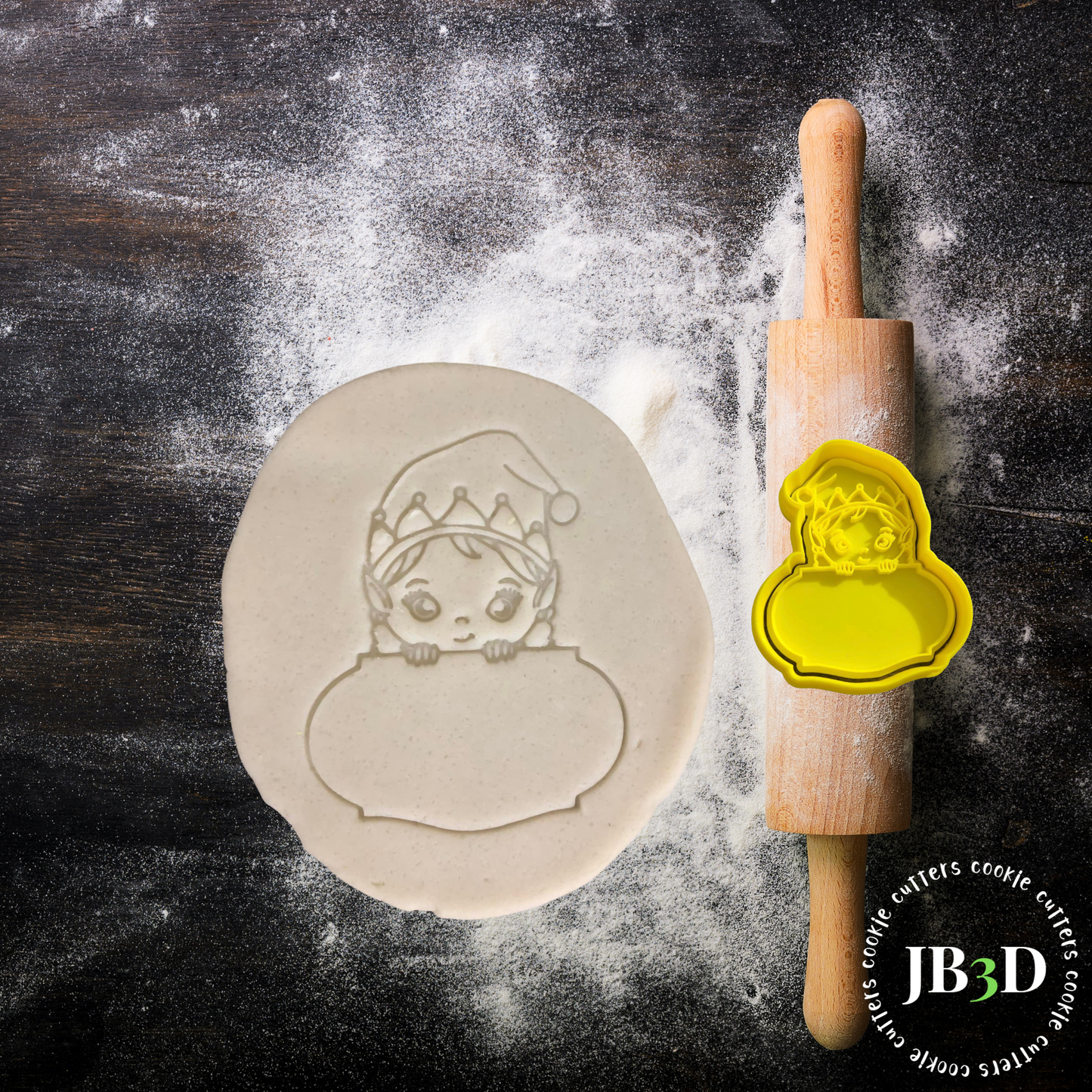 ELF Girl/Boy Plaque Customizable Cutter/Embosser