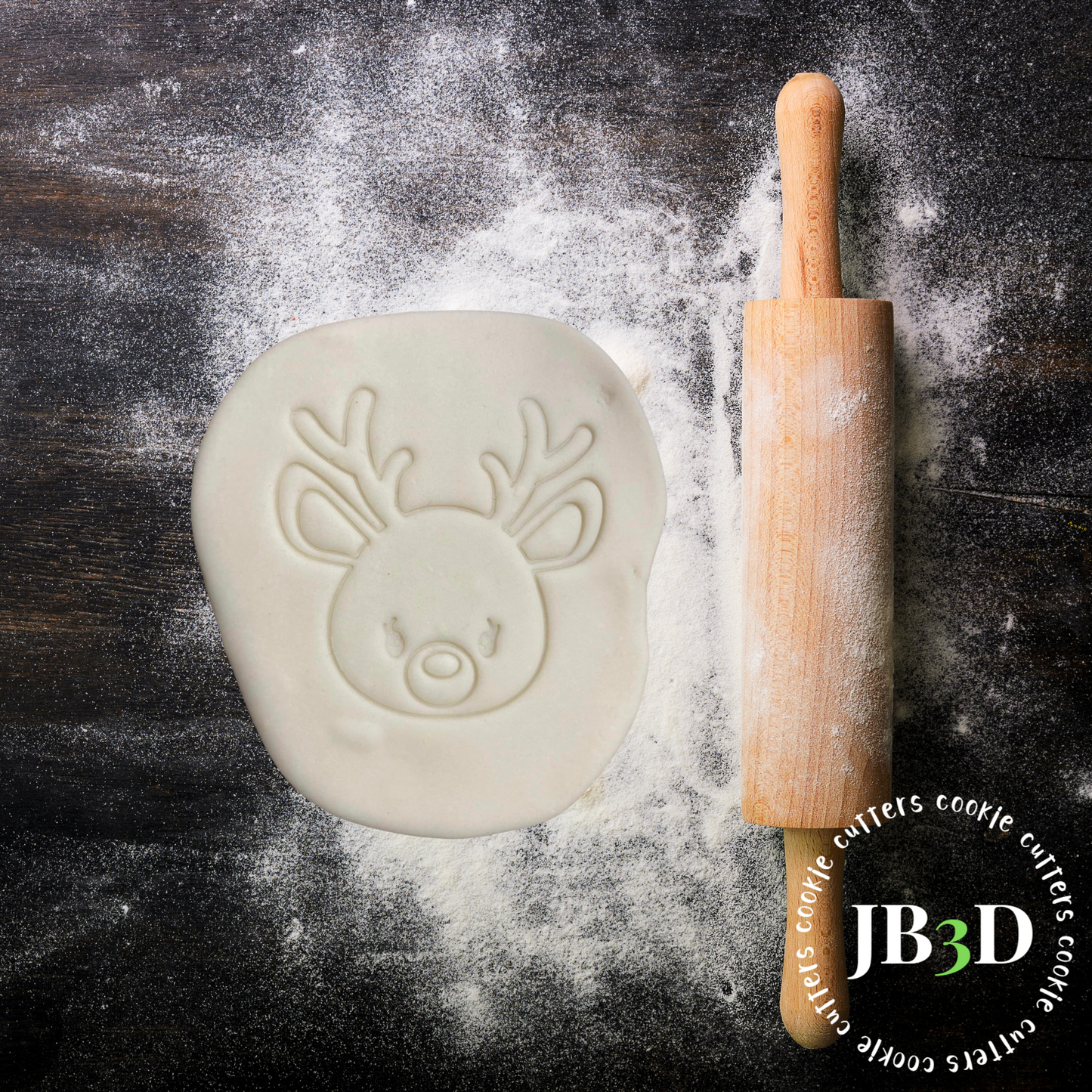 Reindeer Cutter/Embosser Stamp