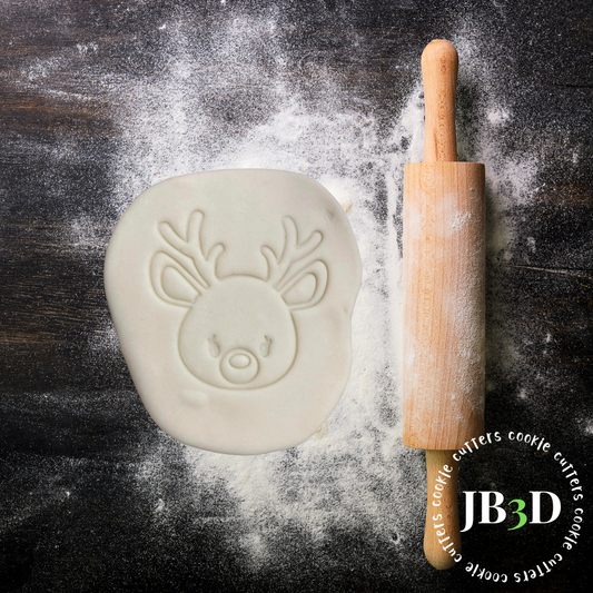 Reindeer Cutter/Embosser Stamp