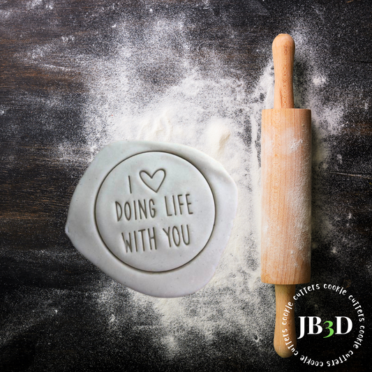 I love doing life with you - 70mm Stamp