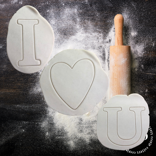 I heart U - 3 outter cutters SET