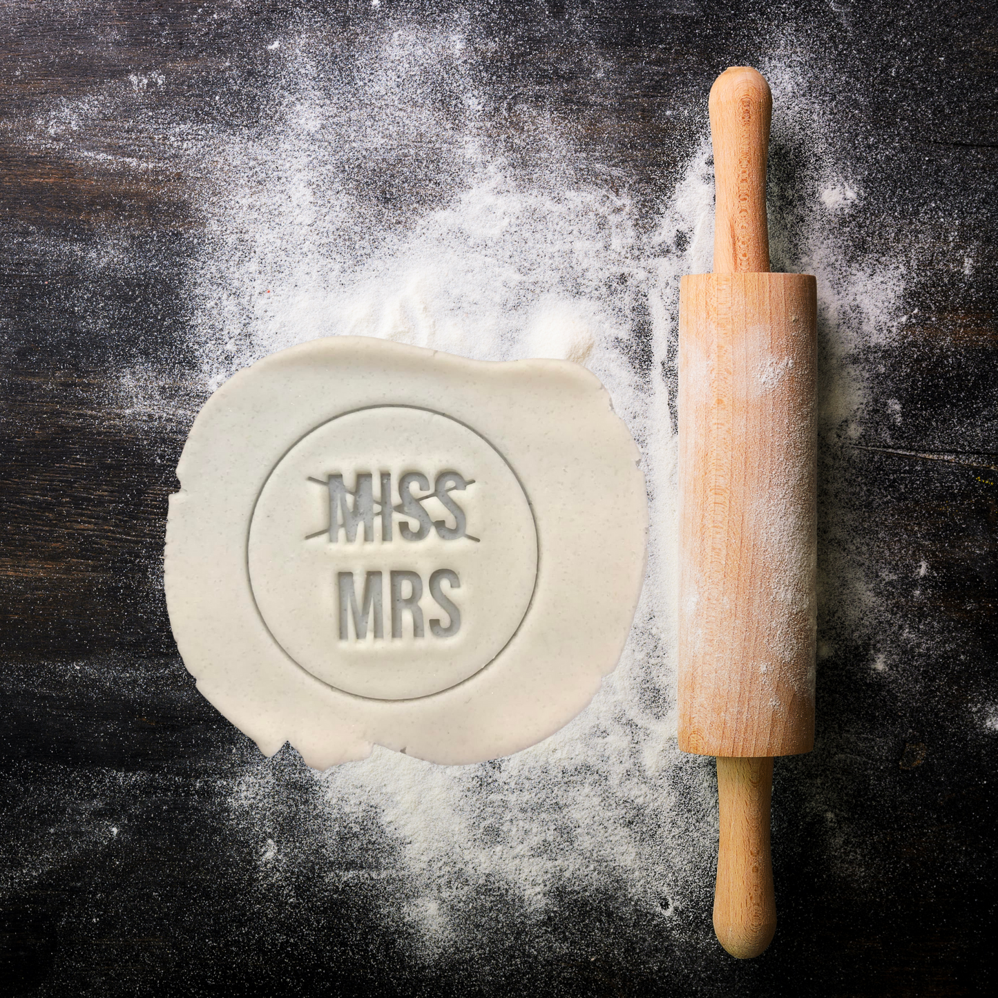 Miss to Mrs Cookie Embosser Stamp