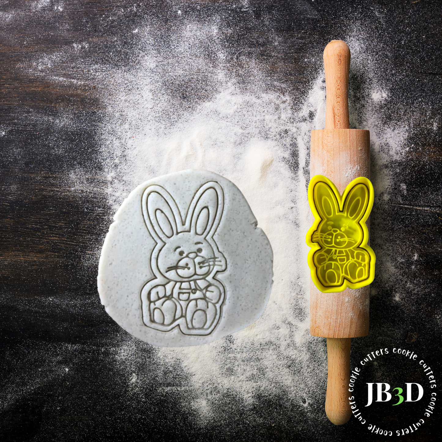 Easter Rabbit - Cutter/Embosser stamp