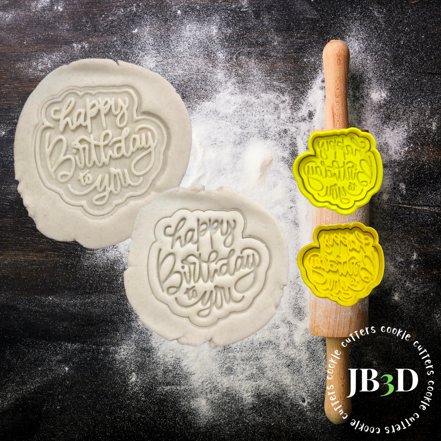 Happy Birthday to you - Cutter / Debosser Embosser Stamp