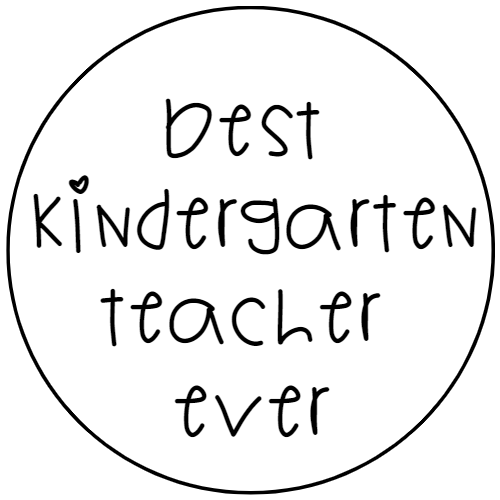 BEST KINDERGARTEN TEACHER Ever  Stamp