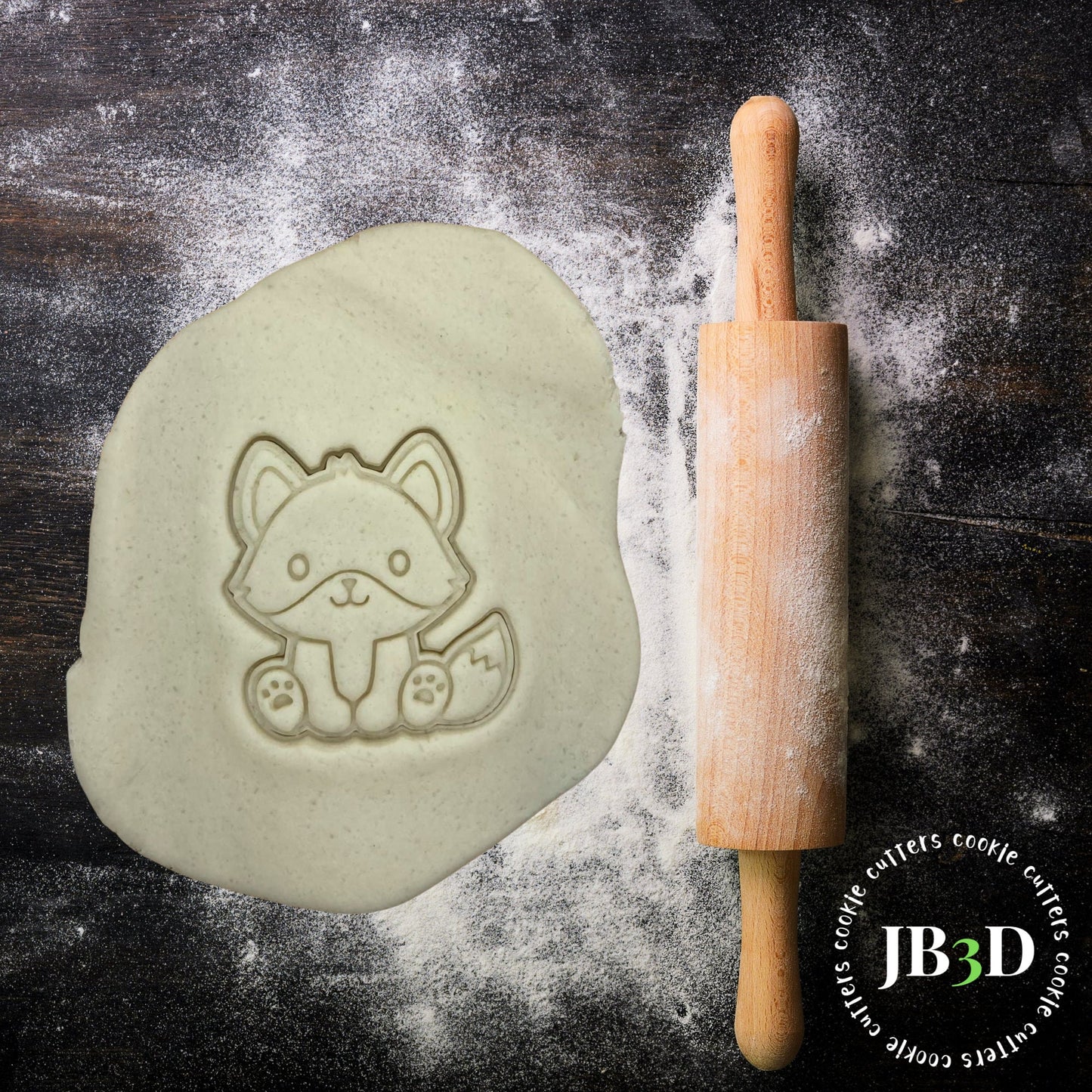 LITTLE WOODLAND FOX  Cookie Cutter & Stamp