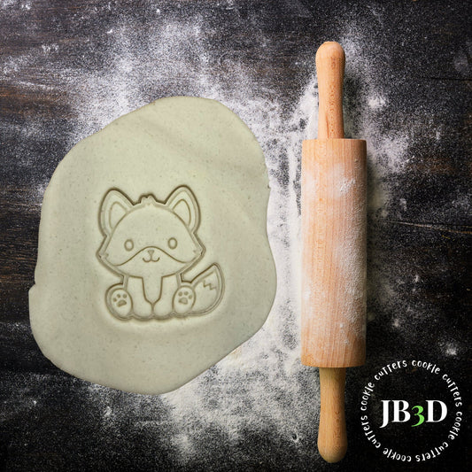 LITTLE WOODLAND FOX  Cookie Cutter & Stamp