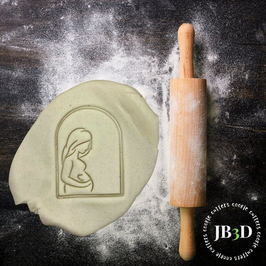 PREGNANT BABY ARCH 1 Cookie Cutter & Stamp