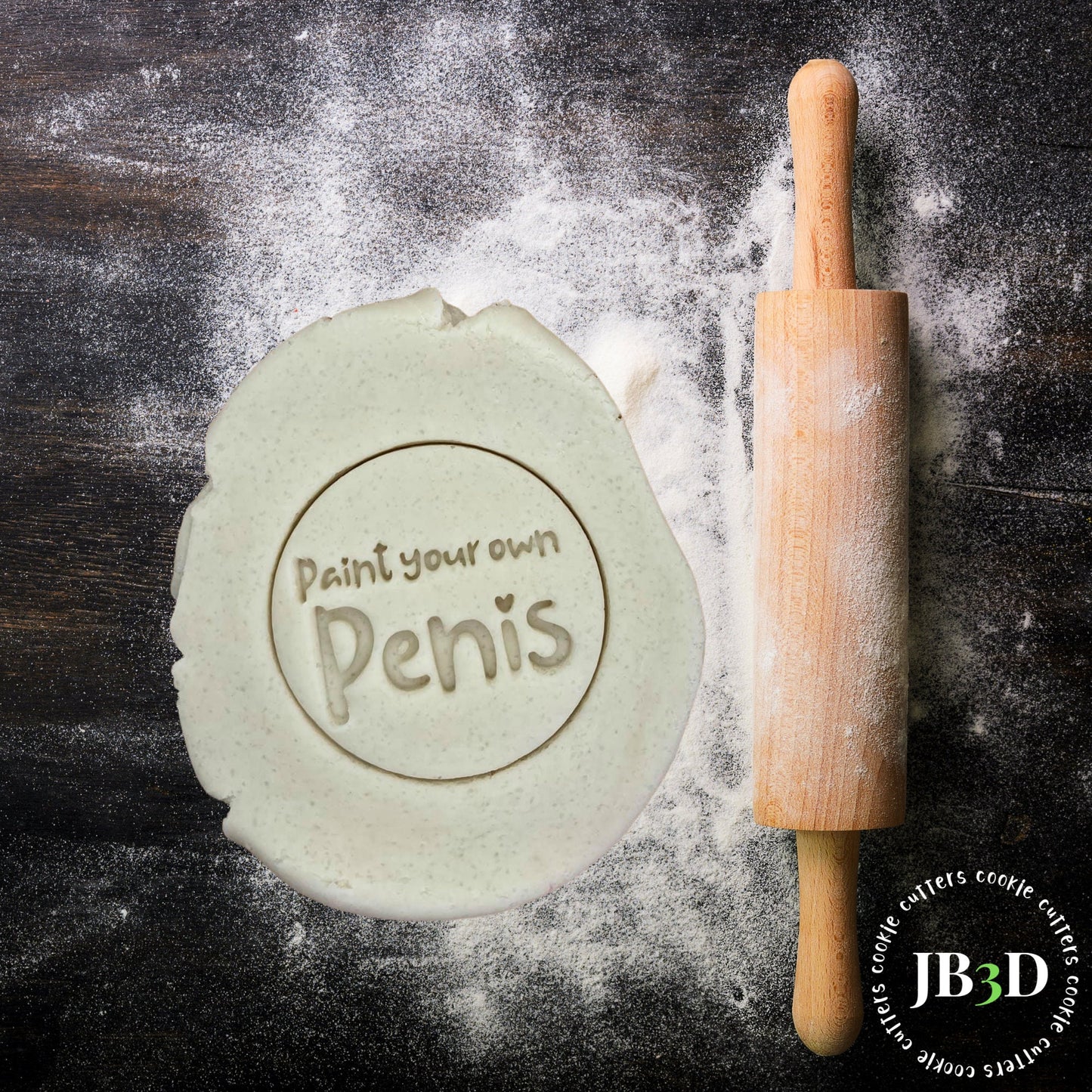 Paint your own Penis HENS NIGHT STAMPS Set or Single Cookie Cutter & stamp