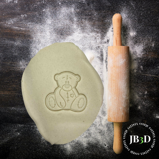 TATTY BEAR Cookie Cutter & Stamp