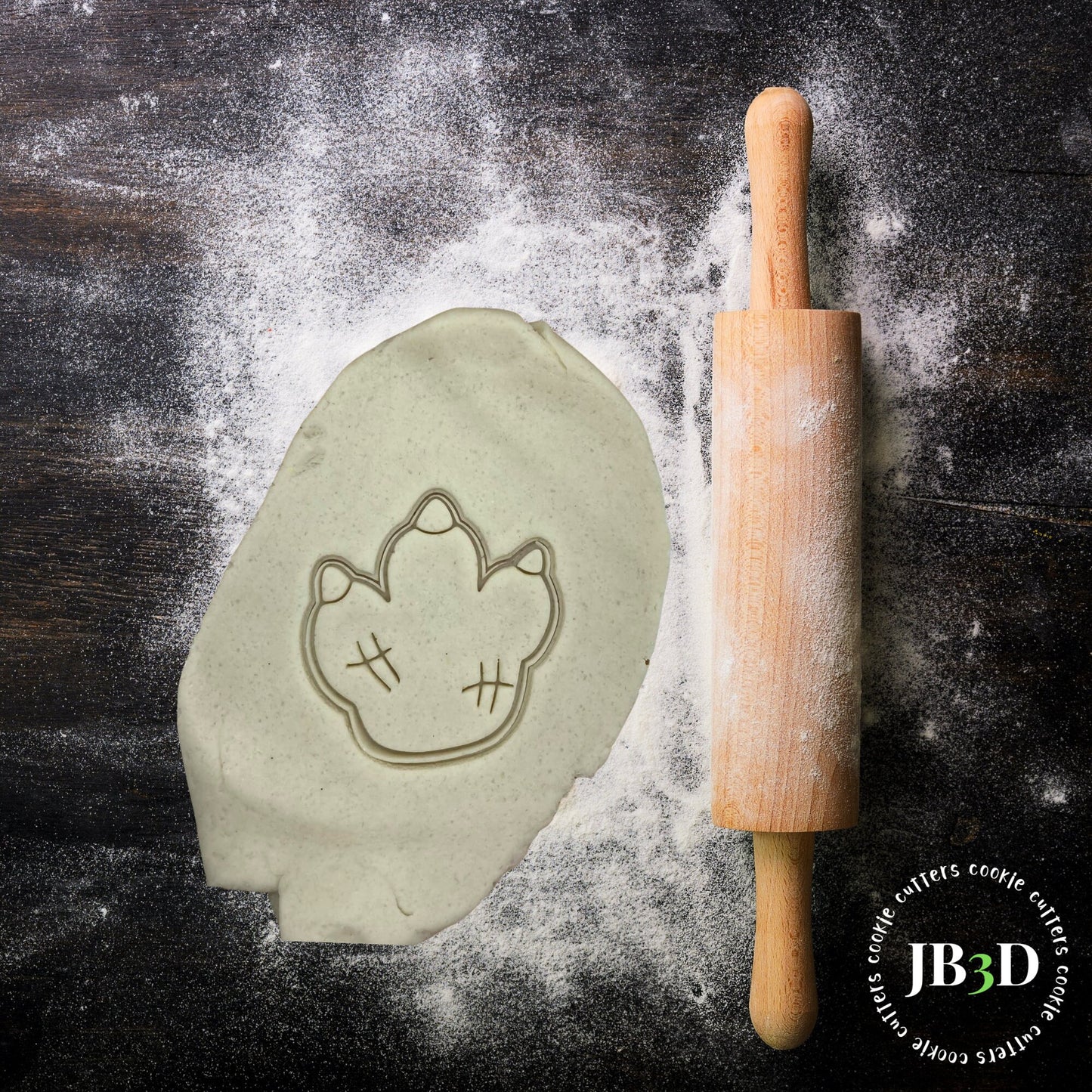 DINOSAUR FOOT/FOOTPRINT Cookie Cutter & Stamp