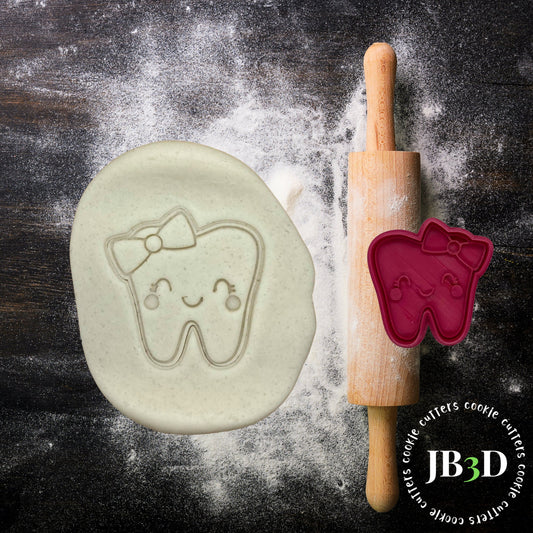 LITTLE GIRL TOOTH Cookie Cutter & stamp