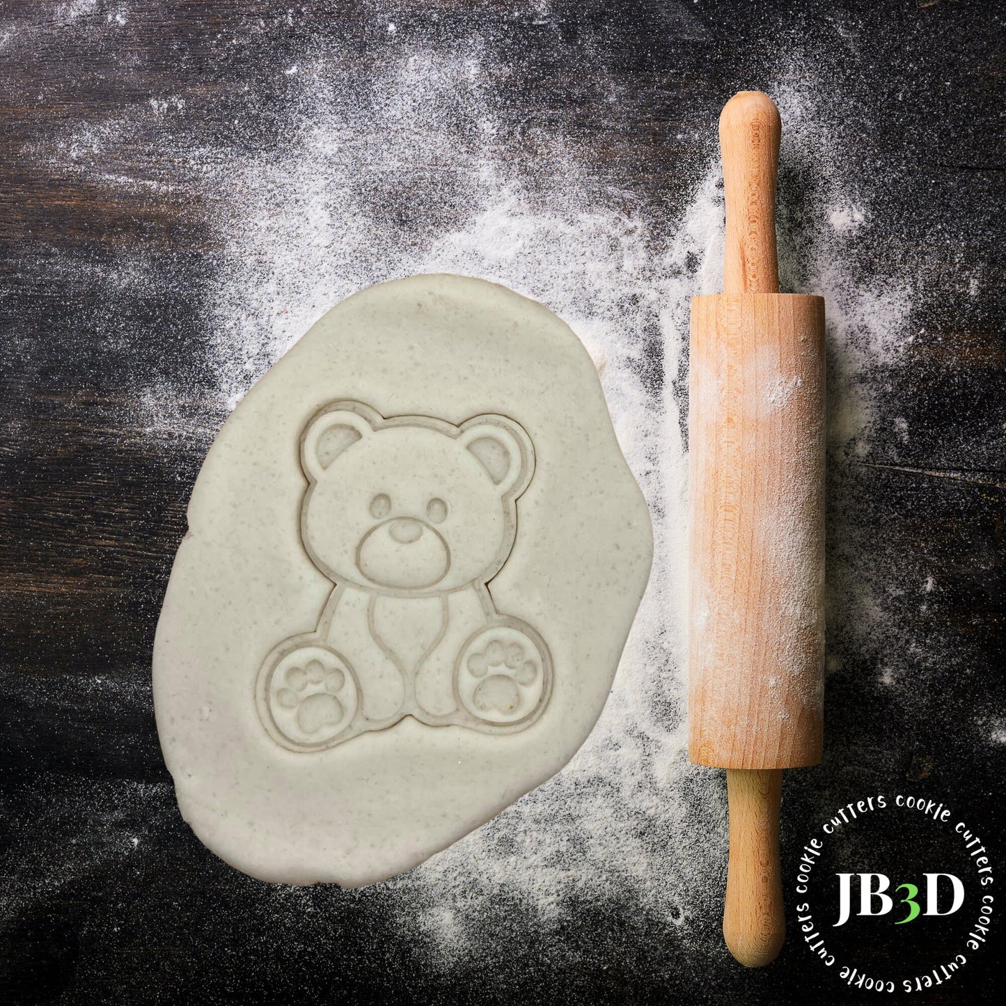 BEAR Cookie Cutter & stamp