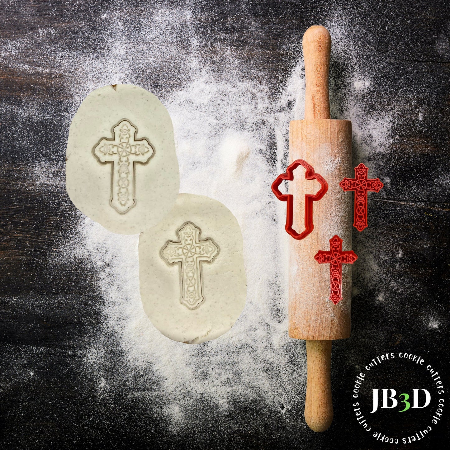 Decorative Cross / Celtic Cross  Cutter & Stamp 2 sizes