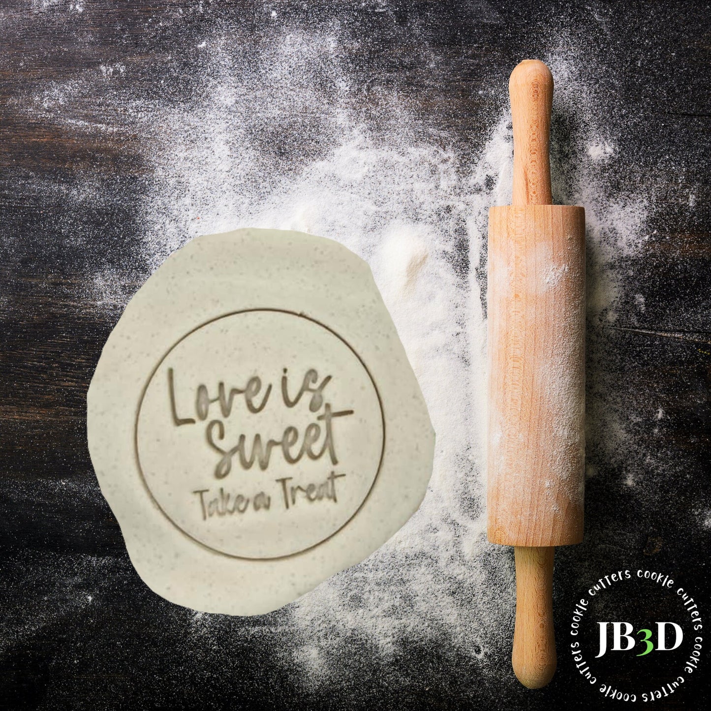 LOVE IS SWEET Take a treat Stamp