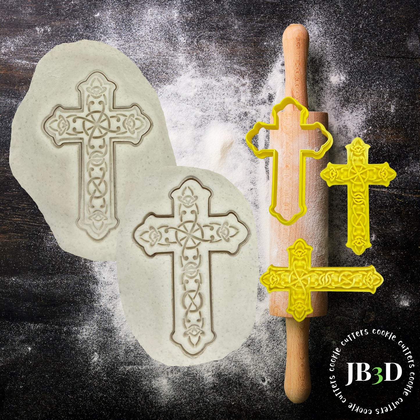 Decorative Cross / Celtic Cross  Cutter & Stamp 2 sizes