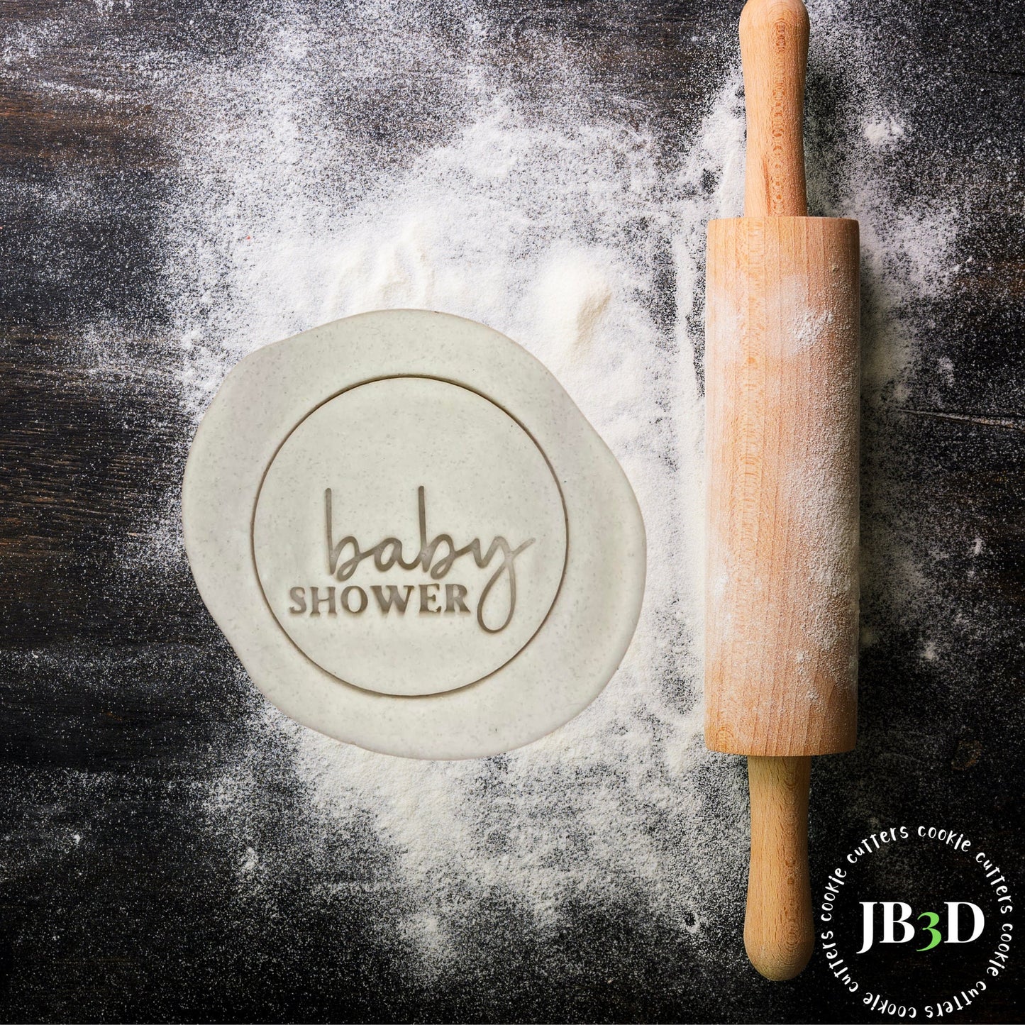 BABY SHOWER Cookie Embosser Stamp