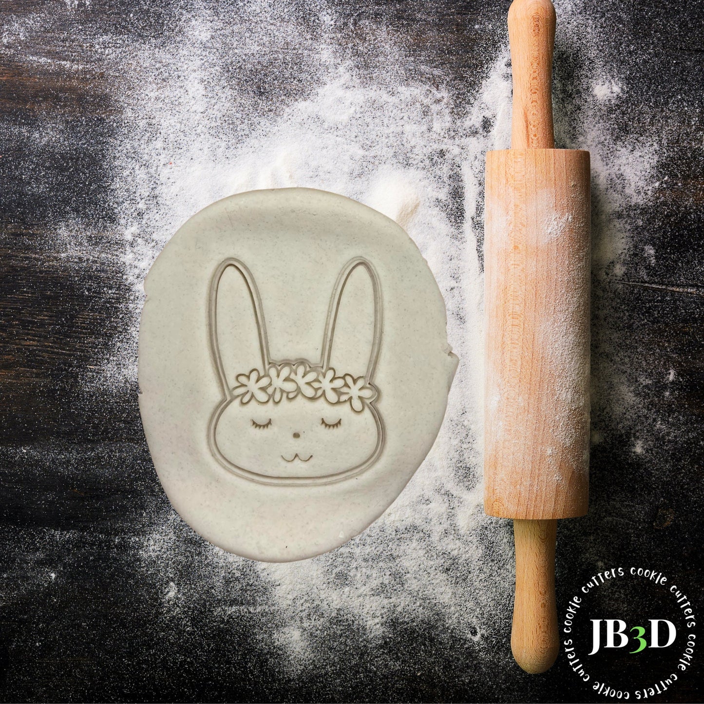 CUTE BUNNY EASTER Cookie Cutter and stamp