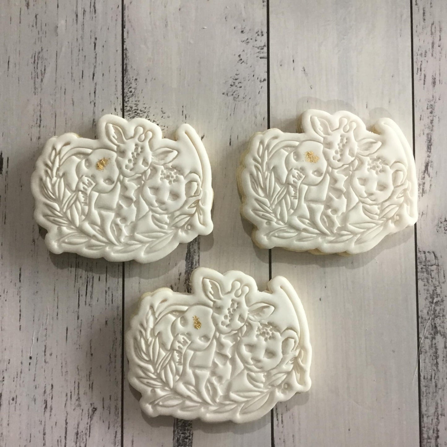 JUNGLE THEMED Baby Shower Cookie Cutters and embosser stamps Singles or Set