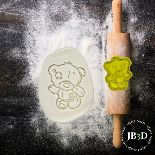 LITTLE TATTY BEAR  Cookie Cutter & Stamp