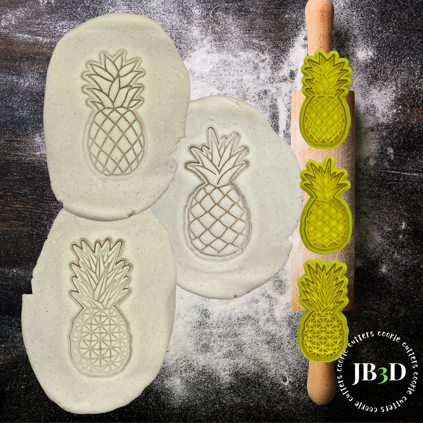 PINEAPPLES 3 designs Cutter/Embosser