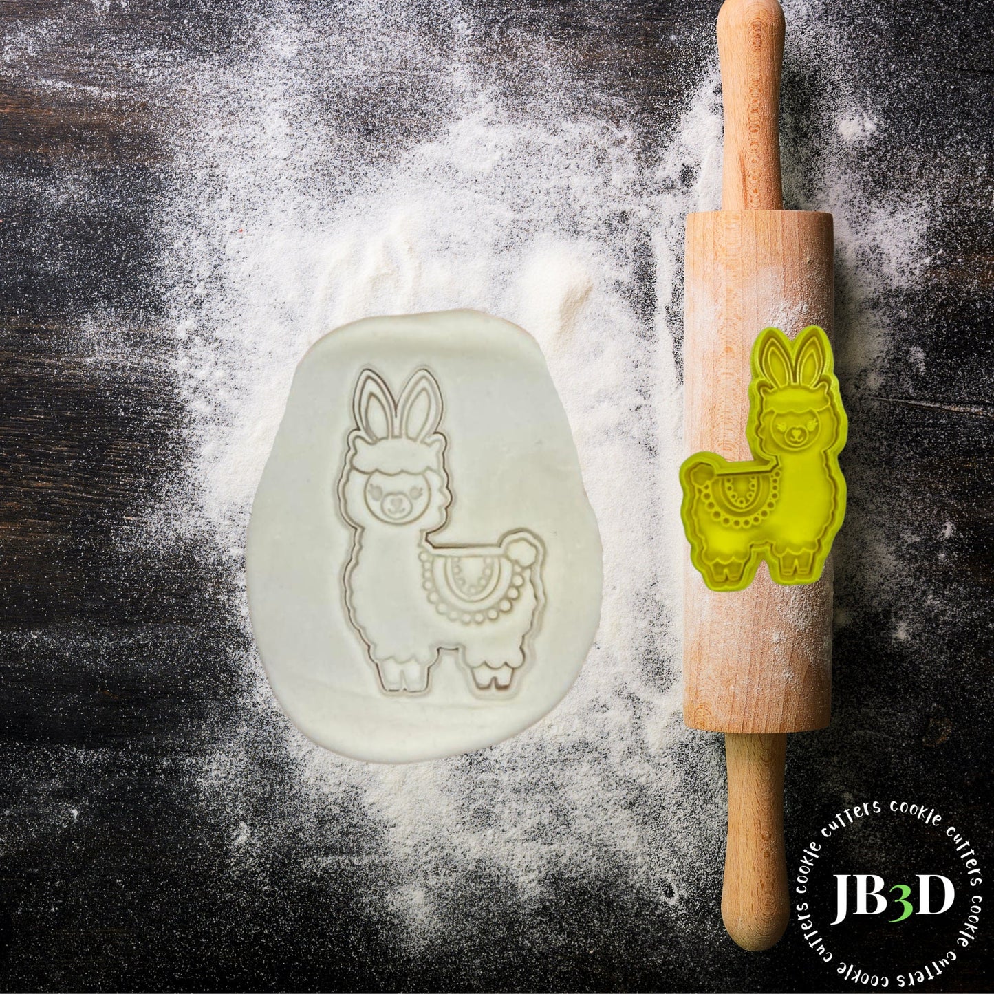 EASTER LLAMA   Cookie Cutter & Stamp